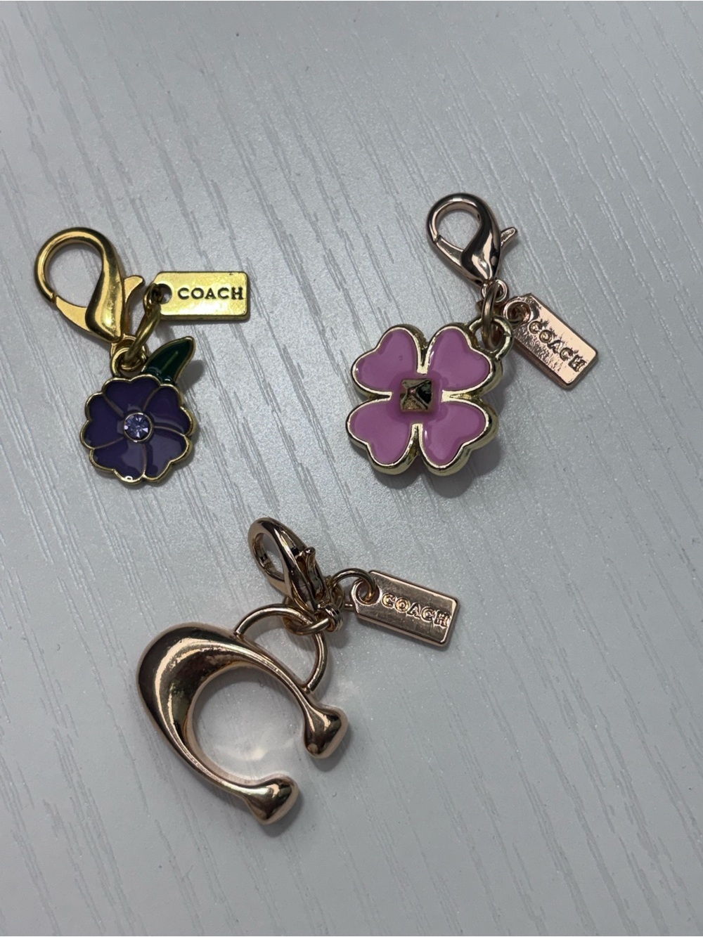 Lot of 3 Coach Mini Charms - Picture 4 of 5